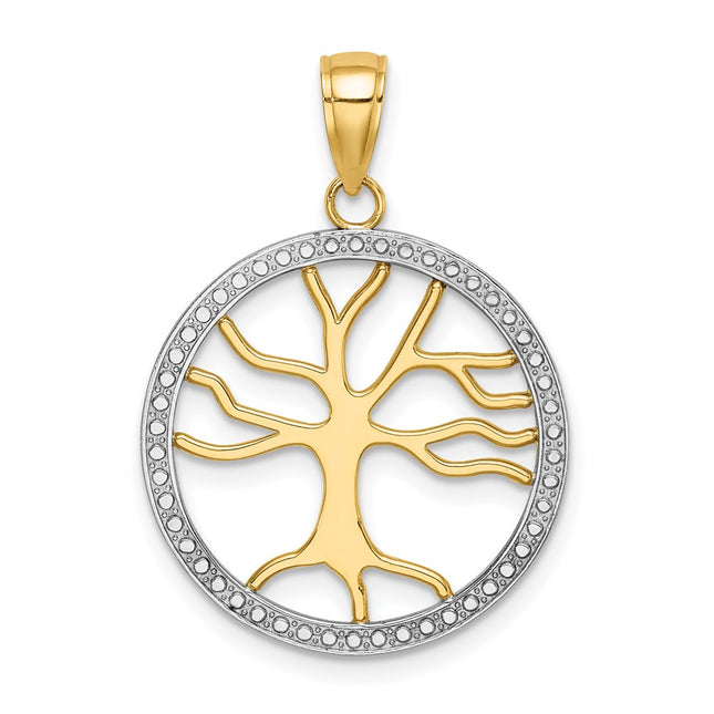 14k Yellow & Rhodium Jewelry Style K9564 - Classique Jewelry Inc.