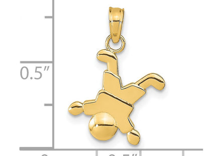 14k Yellow Gold Pendants Style K9566 - Classique Jewelry Inc.