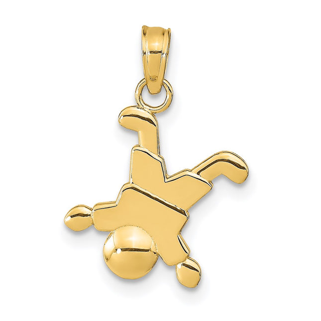 14k Yellow Gold Pendants Style K9566 - Classique Jewelry Inc.