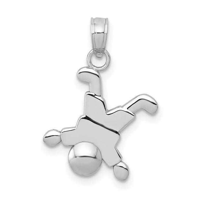 14k White Gold Pendants Style K9566W - Classique Jewelry Inc.