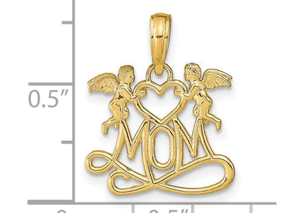 14k Yellow Gold Pendants Style K9577 - Classique Jewelry Inc.