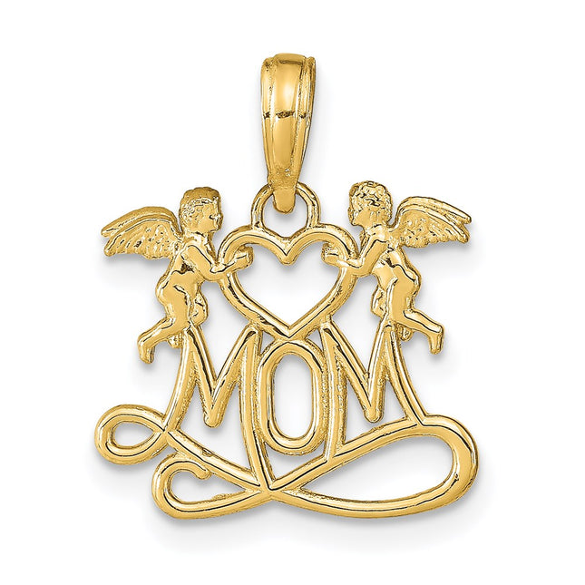 14k Yellow Gold Pendants Style K9577 - Classique Jewelry Inc.