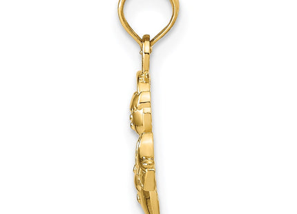 14k Yellow Gold Pendants Style K9587 - Classique Jewelry Inc.