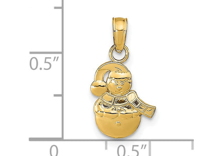 14k Yellow Gold Pendants Style K9587 - Classique Jewelry Inc.