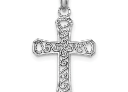 14k White Gold Pendants Style K9593W - Classique Jewelry Inc.
