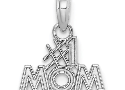 14K white gold charm