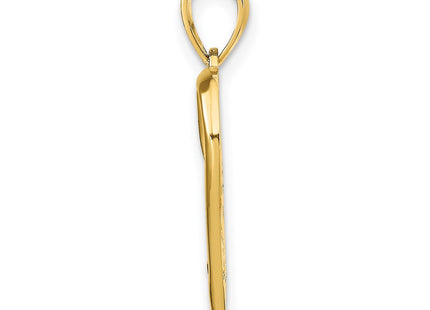 14k Yellow Gold Pendants Style K9596 - Classique Jewelry Inc.