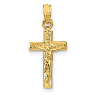 14K gold crucifix pendant