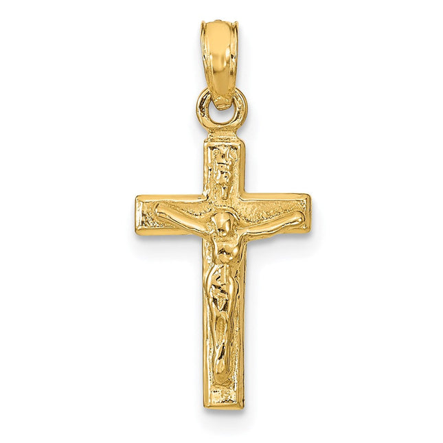 14K gold crucifix pendant