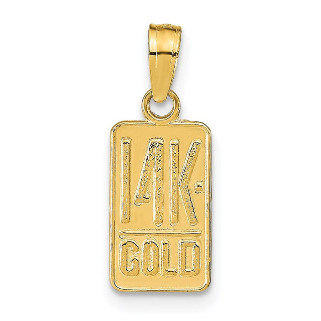 14k Yellow Gold Pendants Style K9753 - Classique Jewelry Inc.