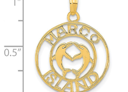 14k Yellow Gold Pendants Style K9754 - Classique Jewelry Inc.