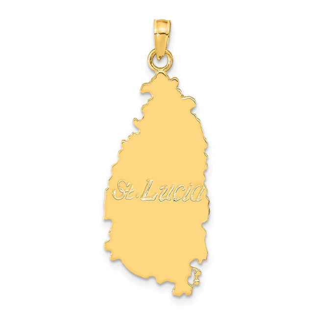 14k Yellow Gold Pendants Style K9755 - Classique Jewelry Inc.
