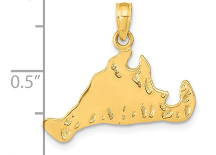 14k Yellow Gold Pendants Style K9756 - Classique Jewelry Inc.