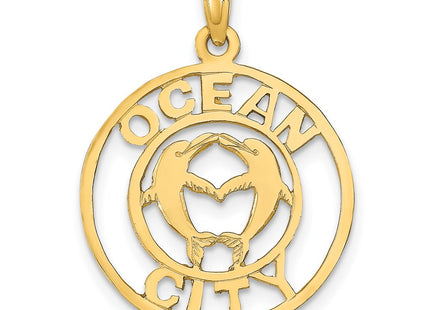 14k Yellow Gold Pendants Style K9761 - Classique Jewelry Inc.