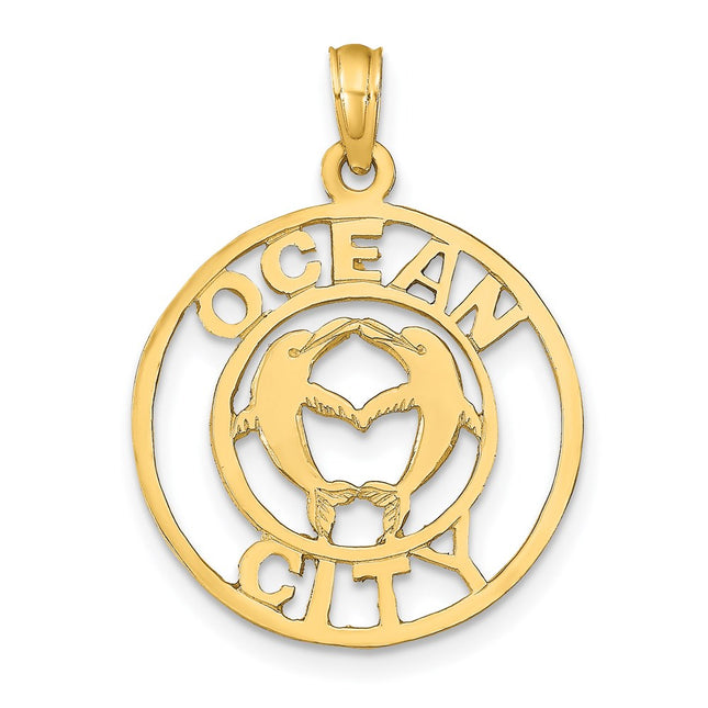 14k Yellow Gold Pendants Style K9761 - Classique Jewelry Inc.