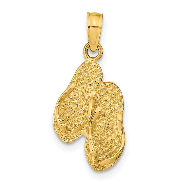 14k Yellow Gold Pendants Style K9764 - Classique Jewelry Inc.