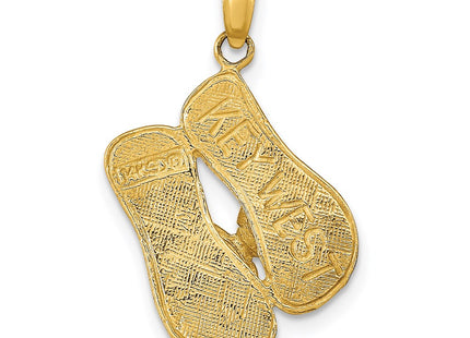 14k Yellow Gold Pendants Style K9765 - Classique Jewelry Inc.