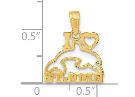 14k Yellow Gold Pendants Style K9771 - Classique Jewelry Inc.