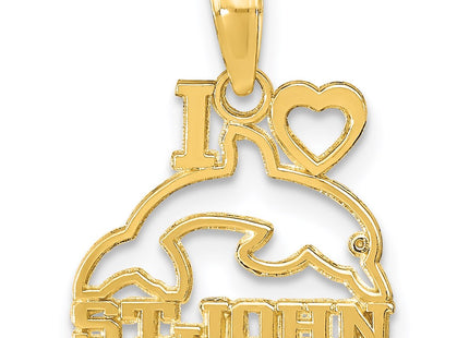 14k Yellow Gold Pendants Style K9771 - Classique Jewelry Inc.