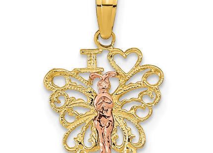 14k Two-tone Pendants Style K9775 - Classique Jewelry Inc.