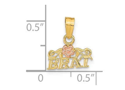 14k Two-tone Pendants Style K9776 - Classique Jewelry Inc.