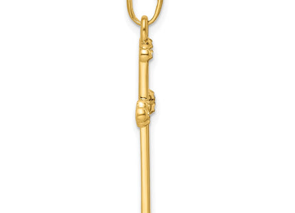 14k Yellow & Rhodium Pendants Style K9798 - Classique Jewelry Inc.