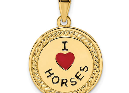 14k Yellow Gold Pendants Style K9802 - Classique Jewelry Inc.