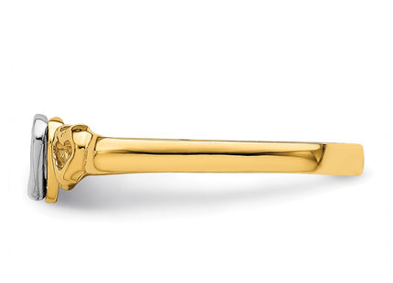 14k Two-tone Rings Style K9804 - Classique Jewelry Inc.