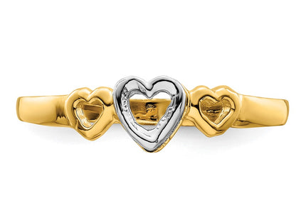 14k Two-tone Rings Style K9804 - Classique Jewelry Inc.
