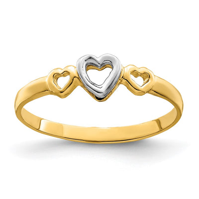 14K gold heart ring