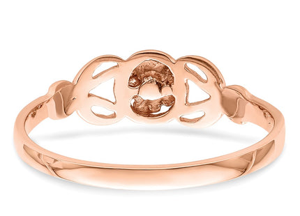 14k Rose Gold Rings Style K9807 - Classique Jewelry Inc.