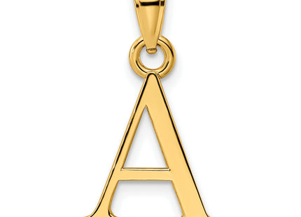 14K Letter Initial Pendant