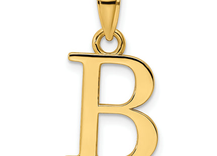 14K Letter Initial Pendant