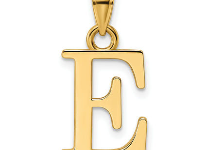14K Letter Initial Pendant