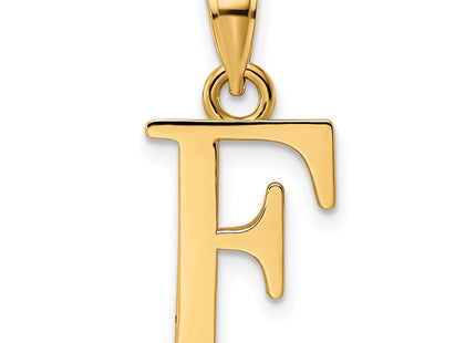 14K Letter Initial Pendant
