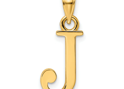 14K Letter Initial Pendant