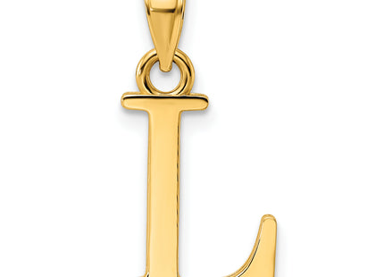 14K Letter Initial Pendant