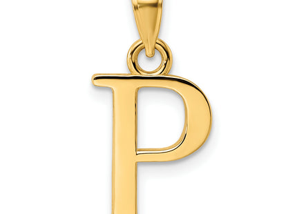 14K Letter Initial Pendant