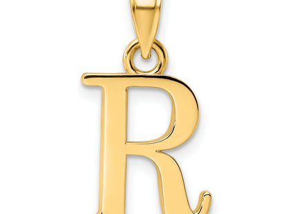 14K Letter Initial Pendant
