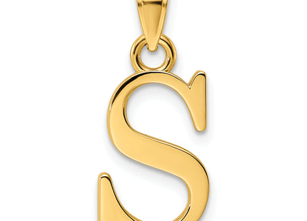 14K Letter Initial Pendant