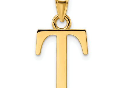 14K Letter Initial Pendant