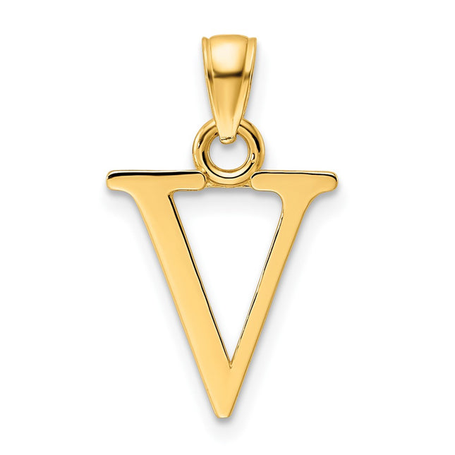 14k Yellow Gold Pendants Style K9810V - Classique Jewelry Inc.