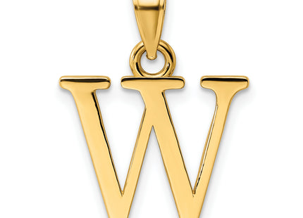 14K Letter Initial Pendant