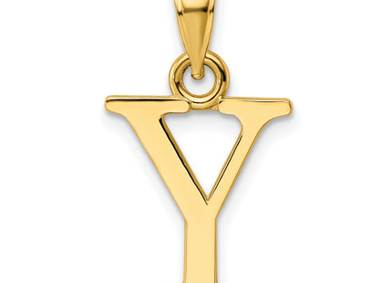 14K Letter Initial Pendant