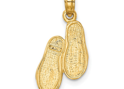 14k Yellow & Rhodium Pendants Style K985 - Classique Jewelry Inc.