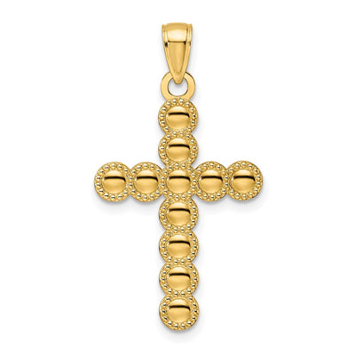 14K gold circle pendant