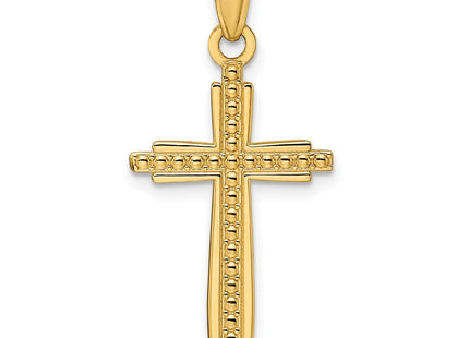 14K gold cross pendant
