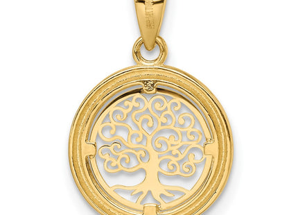14k Yellow Gold Pendants Style K9946 - Classique Jewelry Inc.