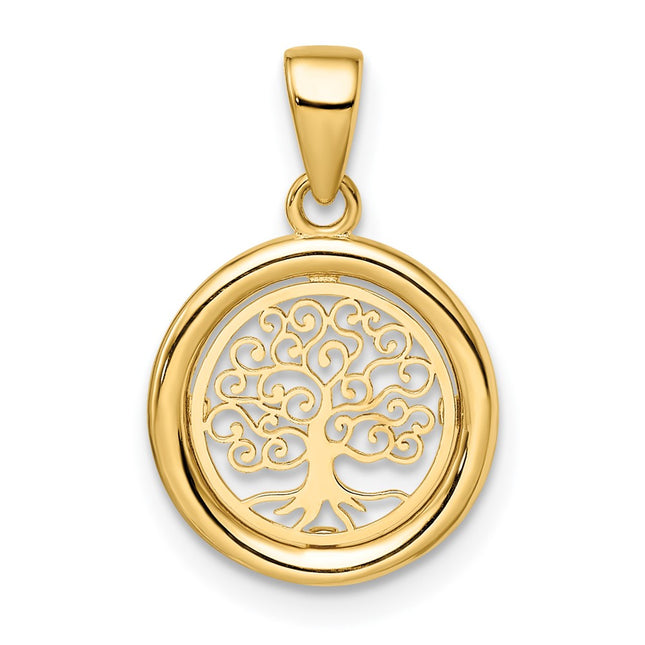 14k Yellow Gold Pendants Style K9946 - Classique Jewelry Inc.