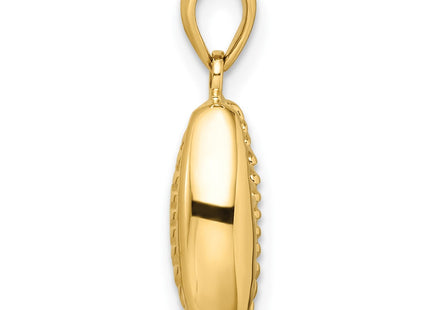 14k Yellow Gold Pendants Style K9947 - Classique Jewelry Inc.